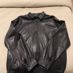 Ralph Lauren Black Leather Jacket